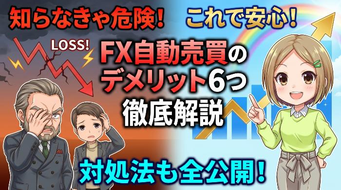 FX自動売買のデメリット6つを徹底解説。対処法まで全て見せます