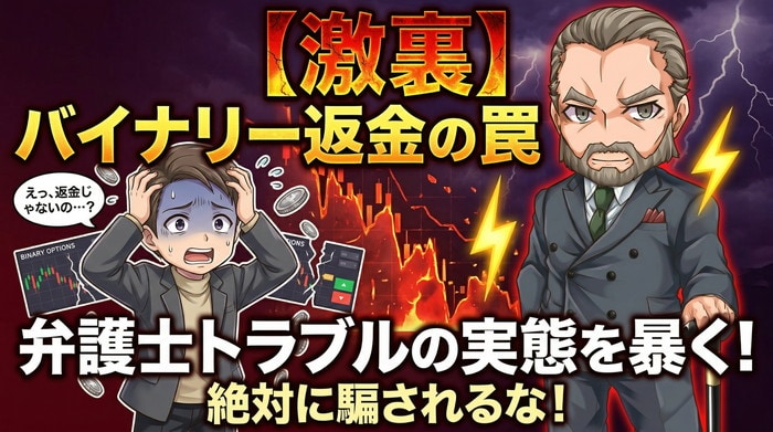 【激裏】バイナリーオプション返金の真相と弁護士トラブルの実態