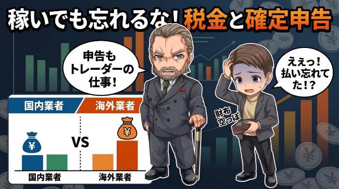 バイナリーオプションの税金と確定申告も忘れるな