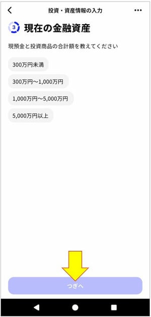 現在の金融資産