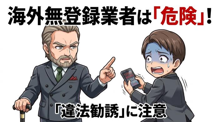 海外無登録業者のリスクを正しく理解する