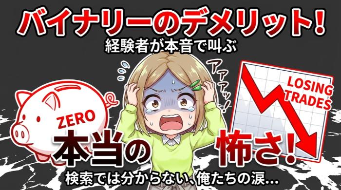 バイナリーオプションの7つのデメリット