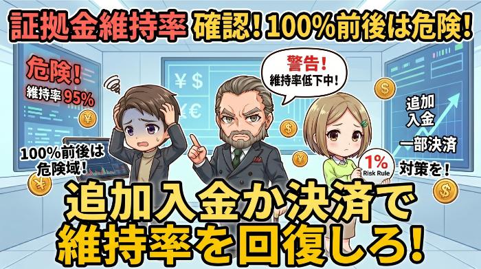 証拠金維持率を確認する