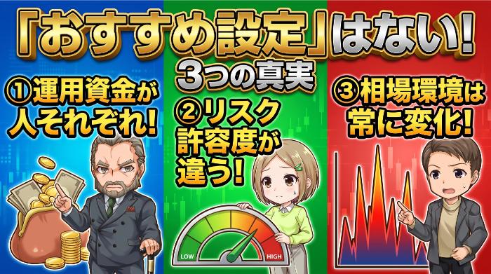 「おすすめ設定」が存在しない3つの理由
