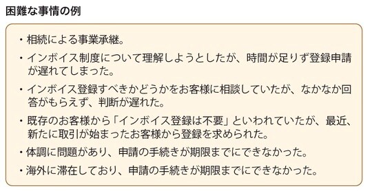 ［図表3］困難な事情の例