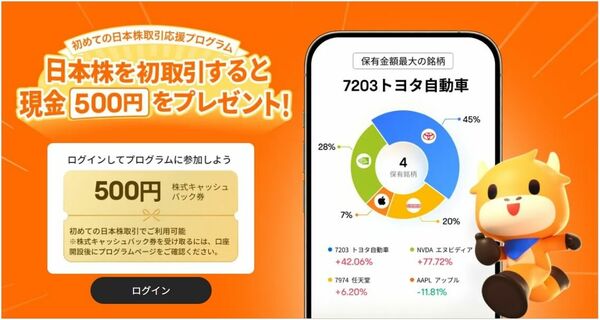  日本株取引デビュー応援プログラム