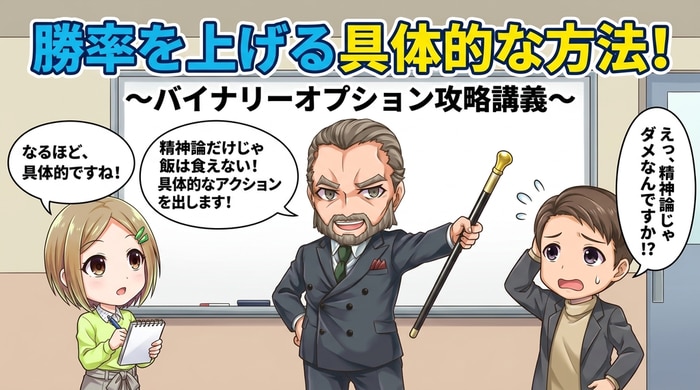 バイナリーオプションの勝率を上げる具体的な方法