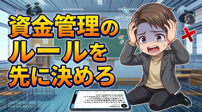 資金管理のルールを先に決めろ