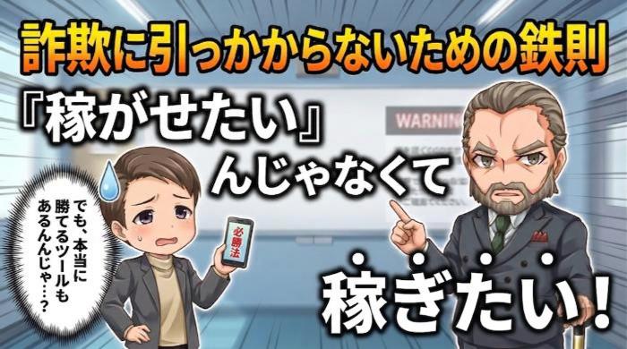 詐欺に引っかからないための鉄則