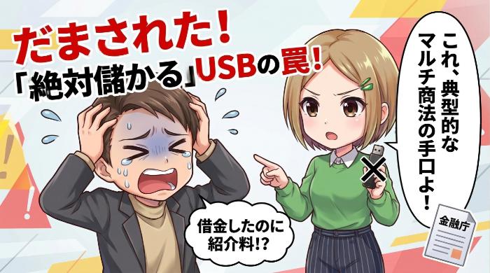 「USBで稼げる」勧誘の典型的な手口と流れ