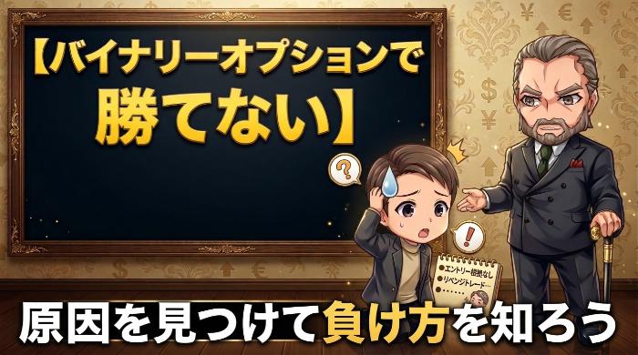 バイナリーオプション勝てない7つの原因｜才能じゃなく負け方を知らないだけ？