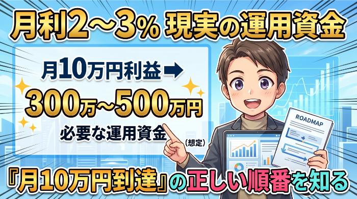 現実的な運用資金は「300万〜500万円」が一つの目安