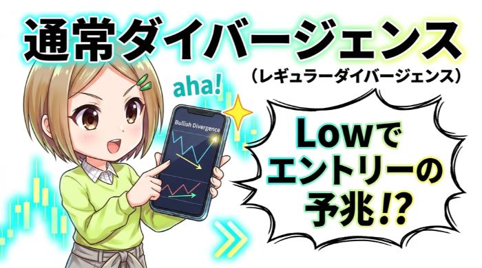 通常ダイバージェンス（レギュラーダイバージェンス）─ トレンド転換の予兆