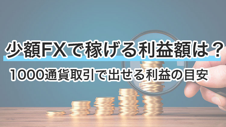 Fxの少額トレードだと利益は1000円が現実的 元手は5万円を用意せよ 資産形成ゴールドオンライン