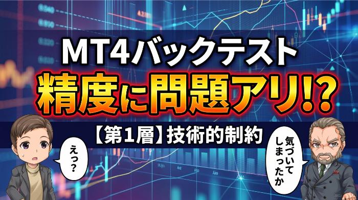 【第1層】MT4固有の技術的制約 — バックテストの罠と実運用のギャップ