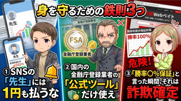 身を守るための鉄則3つ