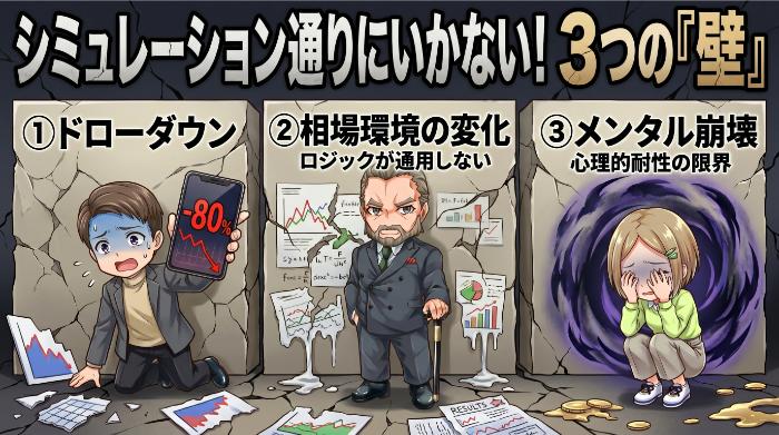 シミュレーション通りにいかない3つの壁