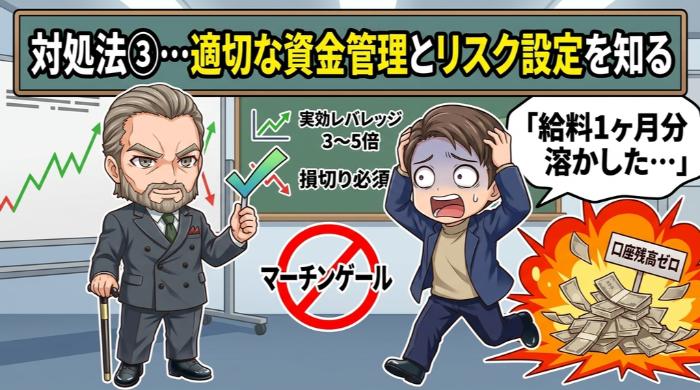 対処法③…適切な資金管理とリスク設定を知る