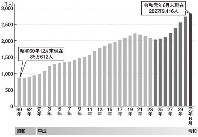 出所：出入国在留管理庁「新たな外国人材の受入れ及び共生社会実現に向けた取組」（2019）