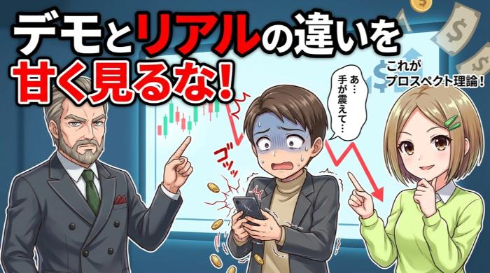 デモトレードとリアルの違いを甘く見る