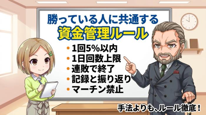 勝っている人に共通する資金管理ルール