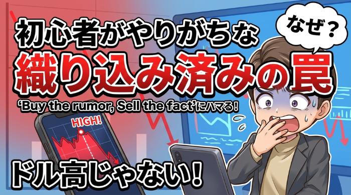初心者がやりがちな「織り込み済み」の罠