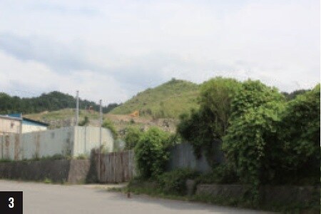 ［3］峠道を走行すること約1時間。お目当てのニュータウンに到着した。