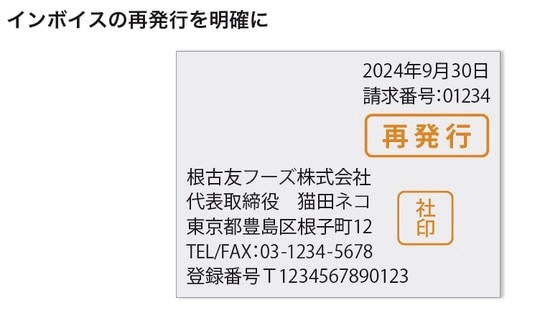［図表4］インボイスの再発行を明確に