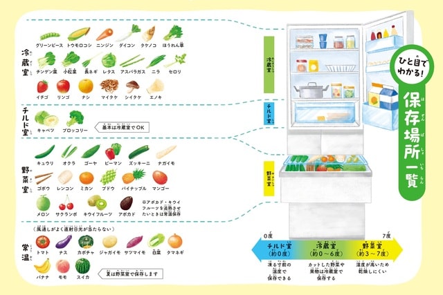 ©わたなべみきこ  出所：青髪のテツ著『スーパーのエキスパート店員が教える　おいしい野菜まるみえ図鑑』（KADOKAWA）