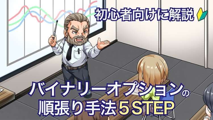 【即効性抜群】バイナリーオプションの順張り手法を5STEPで丁寧解説