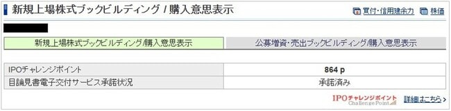 筆者が保有しているIPOチャレンジポイント