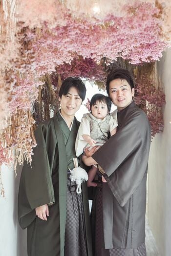 写真をいっぱい残そうと、1ヵ月に1度くらいのぺーしで写真館に通う