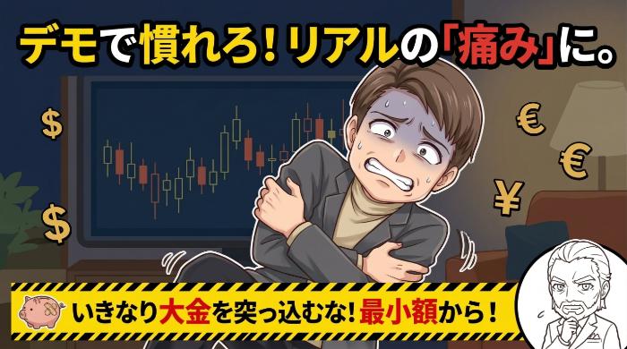 デモトレードで「痛み」に慣れろ