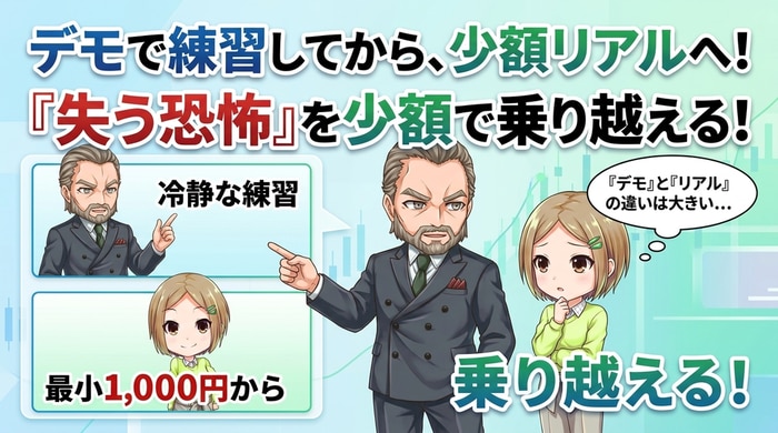 バイナリーオプションはデモ口座で練習してから本番に