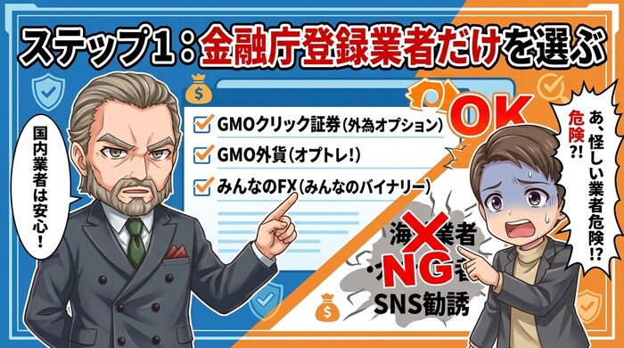 金融庁登録の国内業者から選ぶ