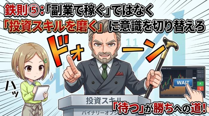 「副業で稼ぐ」ではなく「投資スキルを磨く」に意識を切り替えろ