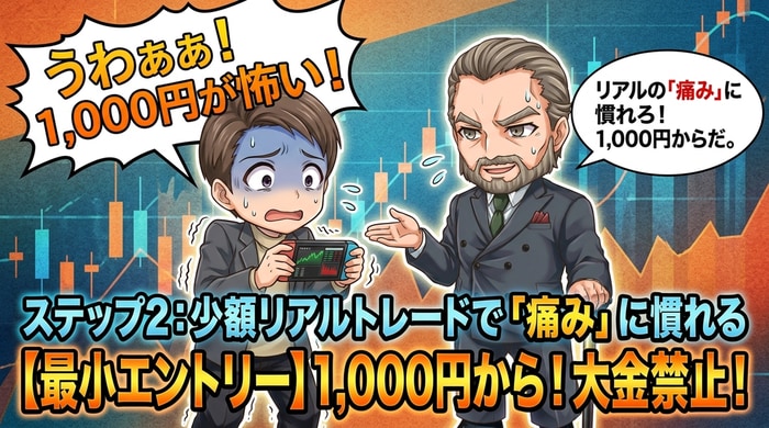 バイナリーオプションは少額リアルトレードで痛み位になれる