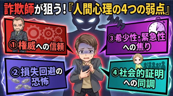 なぜ人は騙されるのか。詐欺師が必ず突く「人間心理の4つの弱点」