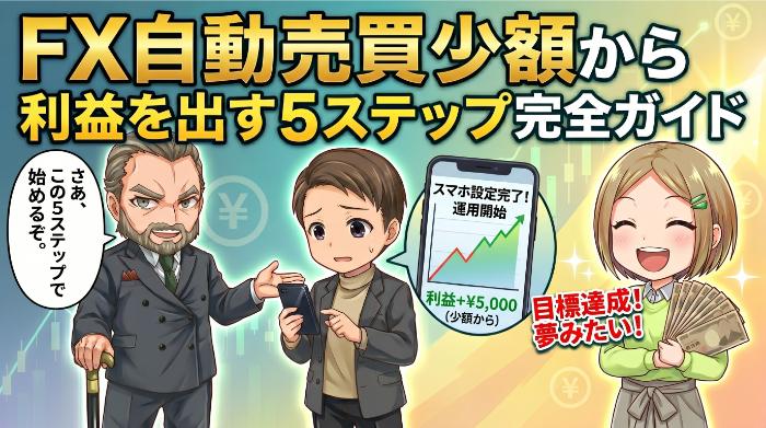 FX自動売買を少額から始めて利益を出すための5ステップ完全ガイド