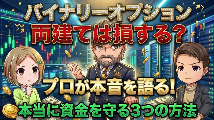 バイナリーオプション両建ては損する？プロが計算と実体験で本音を語る