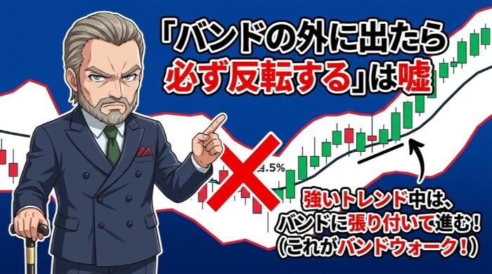 「バンドの外に出たら必ず反転する」は嘘