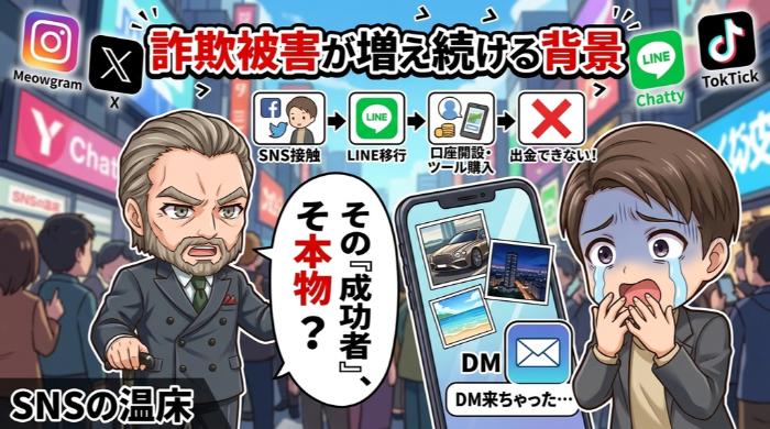 詐欺被害が増え続けている背景