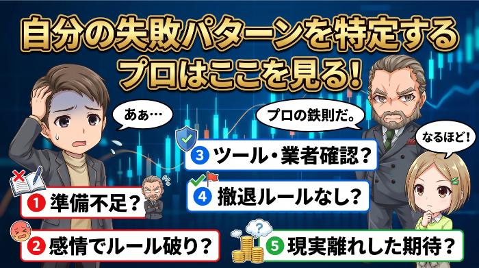 自分の失敗パターンを特定する