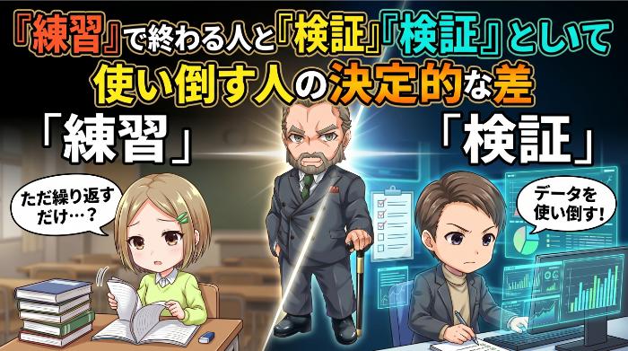 「練習」で終わる人と「検証」として使い倒す人の決定的な差