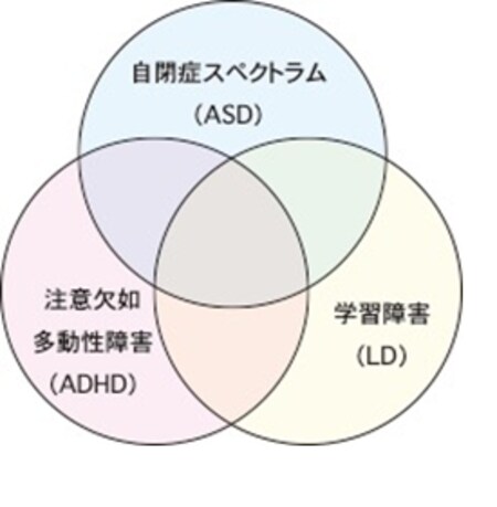［図表1］発達障害に含まれる3大疾患