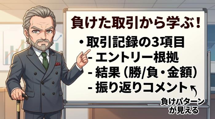 負けた取引から学ぶ仕組みを作る