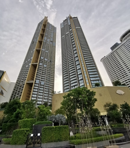 ンダリンオリエンタルホテル運営のレジデンス（筆者撮影）