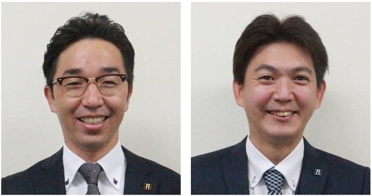 左:アイケンジャパン熊本支店支店長安岡 ●●さん 右:アイケンジャパン熊本支店管理部 石貫●●さん