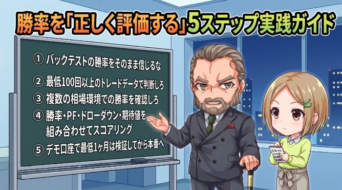 勝率を「正しく評価する」5ステップ実践ガイド