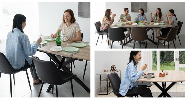 Expanorは、空間を「広げる」だけでなく、家族や友人との時間までも「広げる」ダイニングテーブルです。